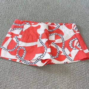 Lilly Pulitzer shorts ladies size 2 nautical print